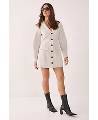 Nasty Gal Women's Button Through Mini Blazer Dress