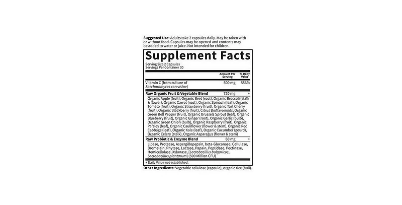 Garden of Life Vitamin code ,Raw Vitamin C 120 vcaps