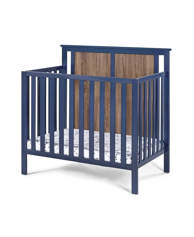 Forest'nSky Mini Crib with Mattress Pad in Gray and Rockport Gray