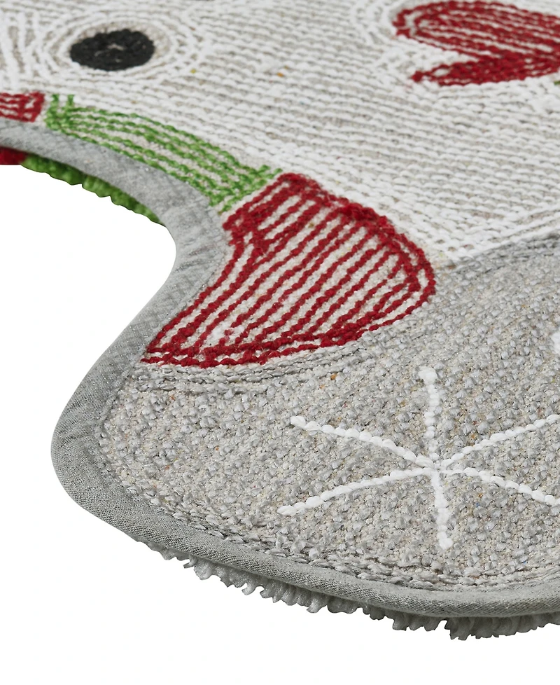 Vcny Home Snowman Holiday Bath Rug Set, 2 Count