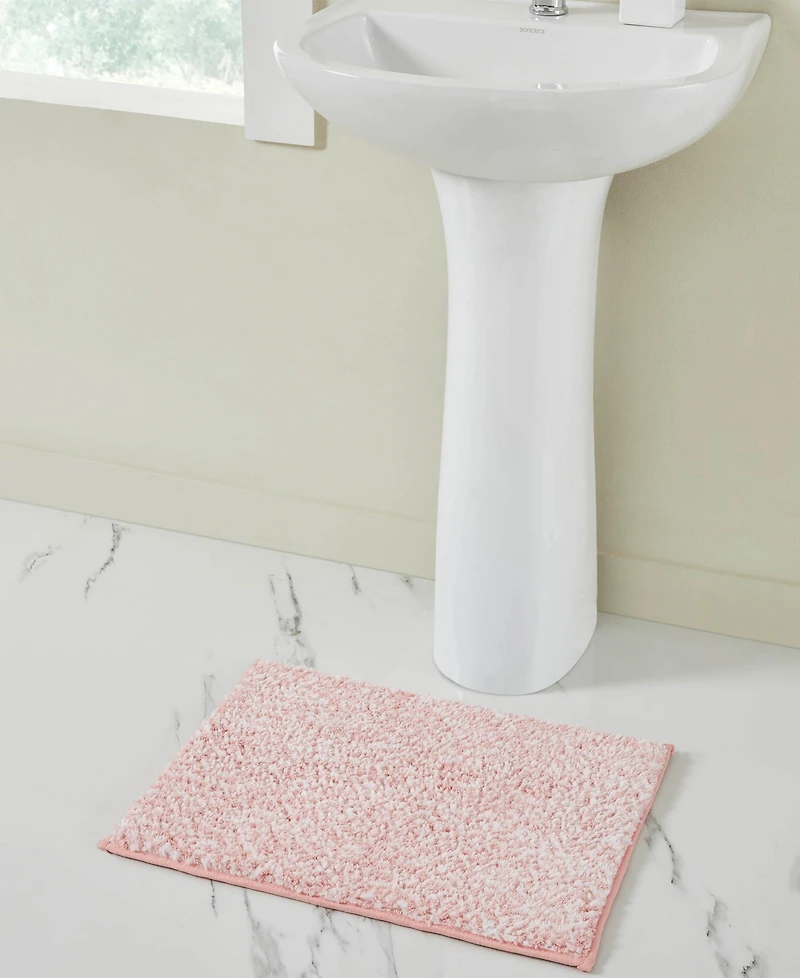 Vcny Home Heathered Memory Foam Bath Rug, 17" x 24"