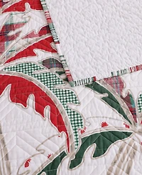 Tommy Bahama Palm Tree Patchwork Reversible 3-Pc. Quilt Set, Full/Queen