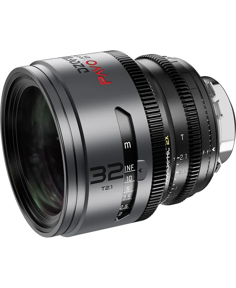 Dzofilm DZOFilm Pavo 32mm T2.1 2x Anamorphic Prime Lens for Pl/Ef Mount, Neutral Coating (Feet)