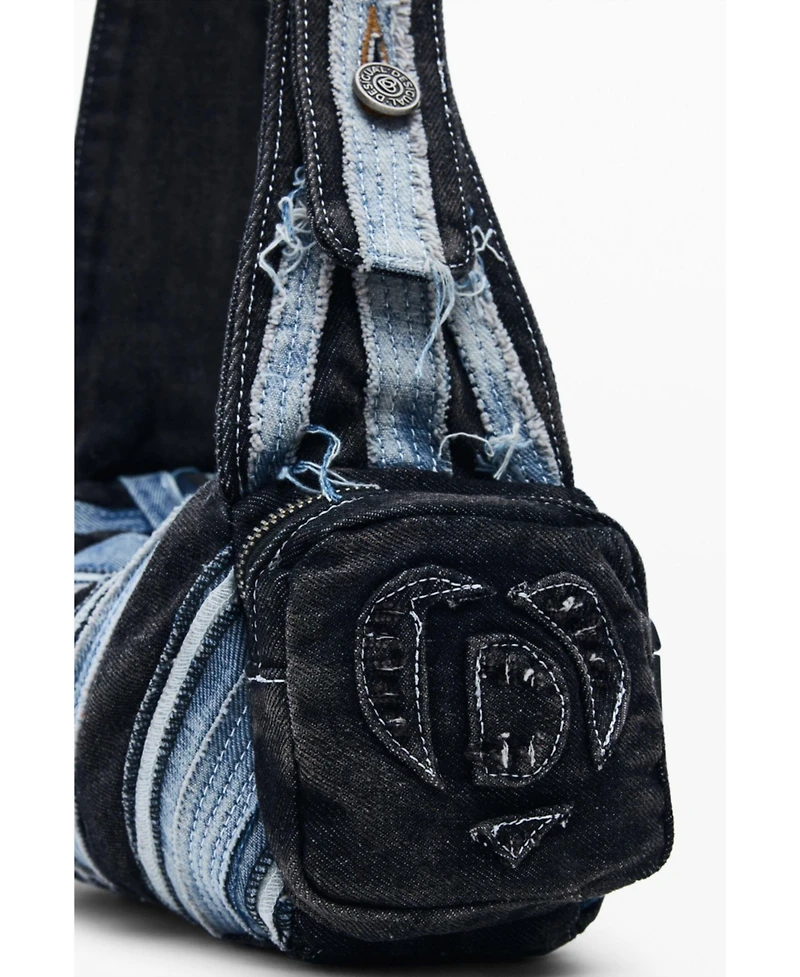 Desigual Women's Medium denim bag with patch