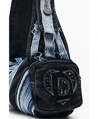 Desigual Women's Medium denim bag with patch