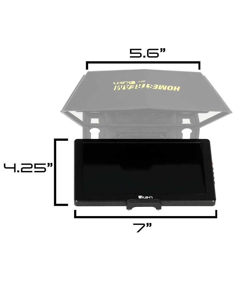 Ikan Hs-PT700-ugk Homestream Teleprompter Upgrade Kit with 7" Monitor and Elite Remote