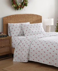 Tommy Bahama Printed Holiday 200-Thread Count Cotton 4-Pc. Sheet Set