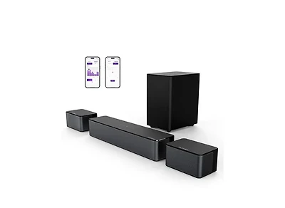 Ultimea Poseidon M3T 5.1 Surround Sound Bar, with Wireless Subwoofer and Rear Speakers, 350W