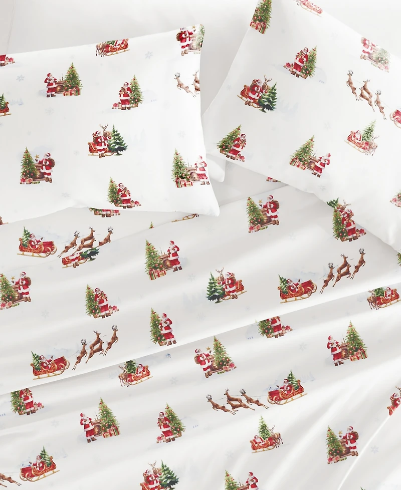 ienjoy Home Holiday Pattern 4-Pc. Sheet Set
