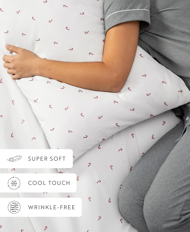 ienjoy Home Holiday Pattern 3-Pc. Sheet Set, Twin