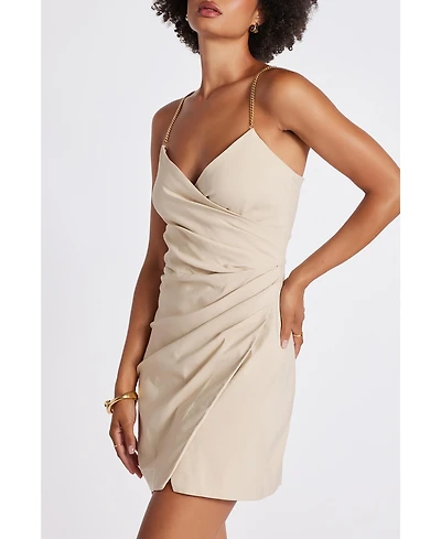 Bishop + Young Women's Malone Faux Wrap Mini Dress