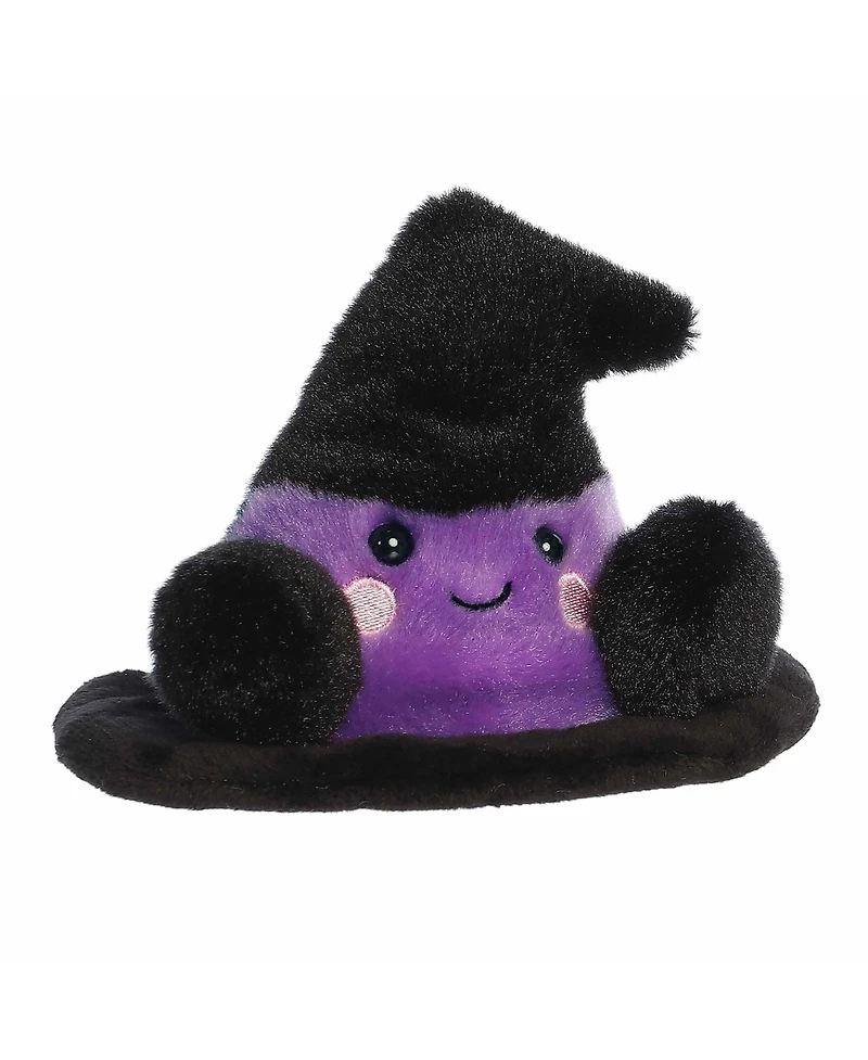 Aurora Mini Rowena Witch Hat Palm Pals Spooky Plush Toy Black 4"
