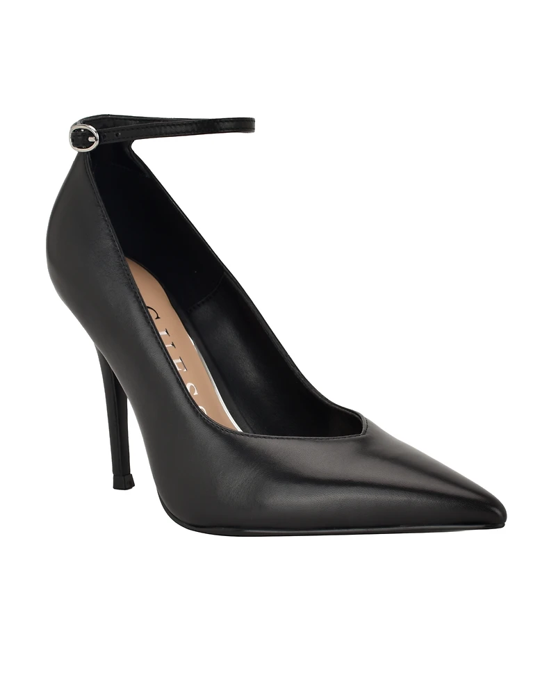 Guess Women's Napril Ankle Strap Stiletto Dress Pumps