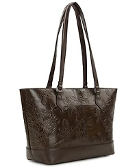 Patricia Nash Meka Bark Leaves Textured Tote Bag