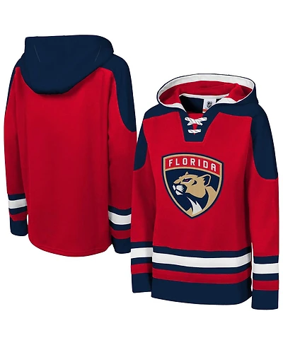Outerstuff Big Boys and Girls Red Florida Panthers Must Have Home V-Neck Pullover Hoodie