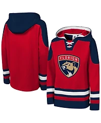 Outerstuff Big Boys and Girls Red Florida Panthers Must Have Home V-Neck Pullover Hoodie