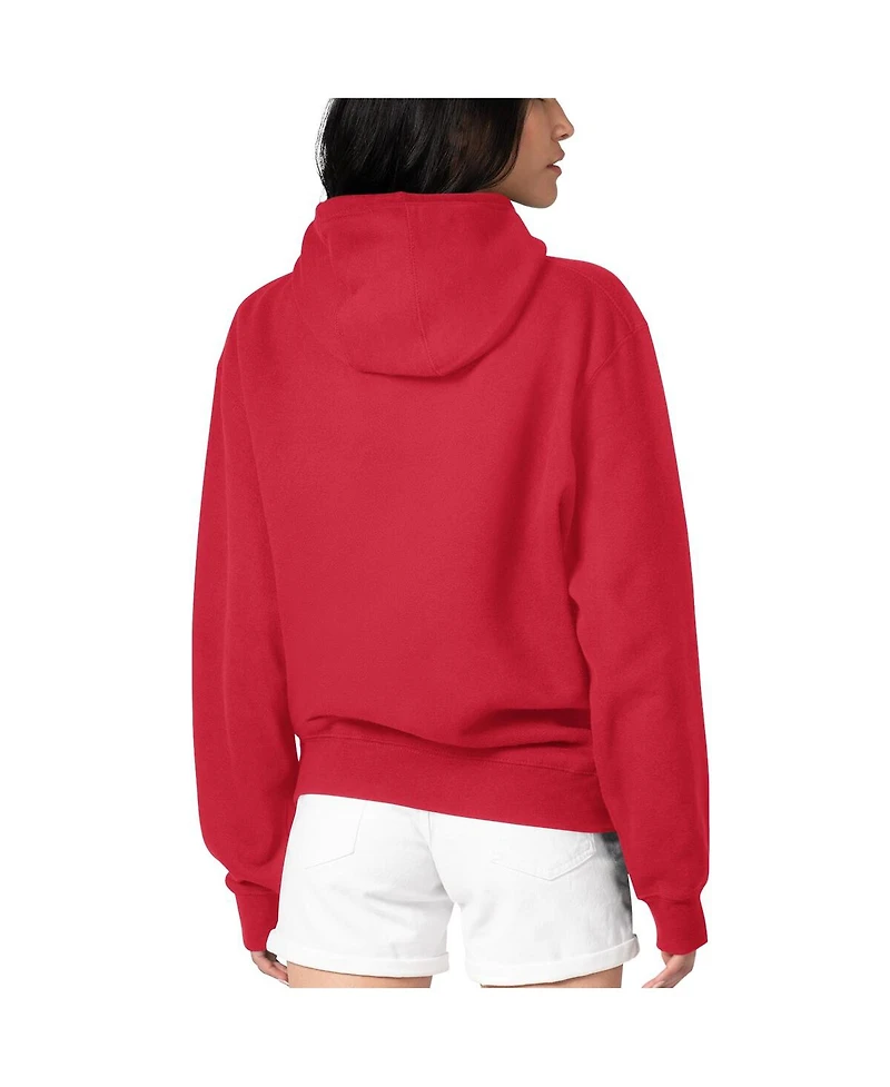 G-iii 4Her by Carl Banks Women's Red Philadelphia Phillies Flowers Graphic Pullover Hoodie