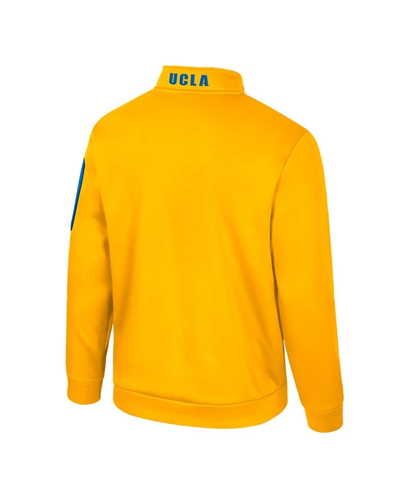 Colosseum Men's Gold Ucla Bruins Mainframe Quarter-Zip Fleece Jacket