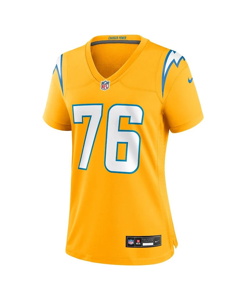 Nike Women's Joe Alt Gold Los Angeles Chargers Alternate Charger Power Game Jersey