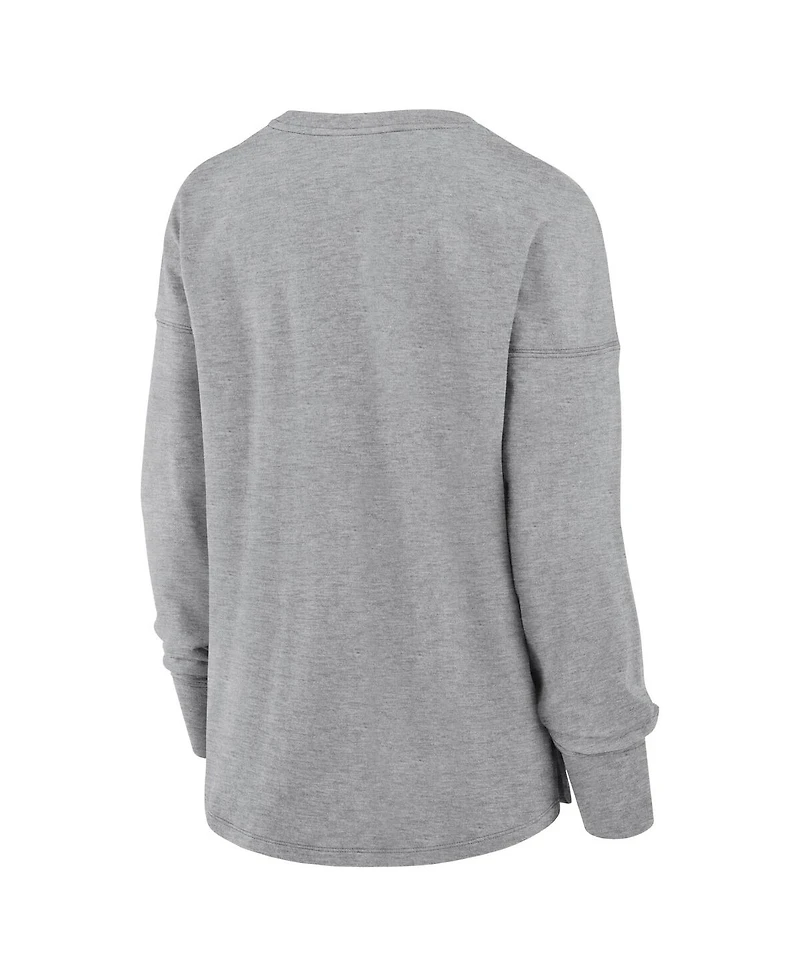 Fanatics Women's Heather Gray Dallas Cowboys Hometown Legacy Long Sleeve T-Shirt