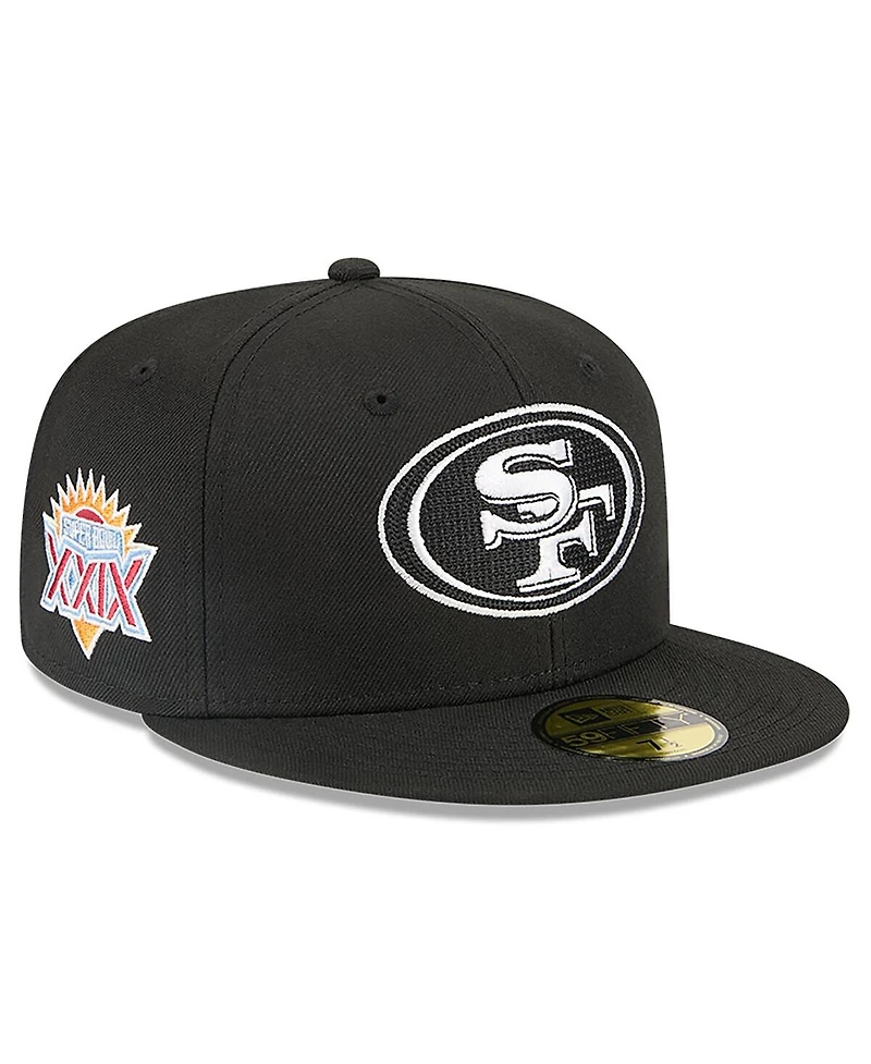 New Era x Alpha Men's Industries Black San Francisco 49ers 59FIFTY Fitted Hat