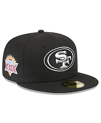New Era x Alpha Men's Industries Black San Francisco 49ers 59FIFTY Fitted Hat