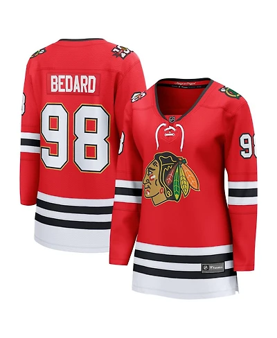 Fanatics Women's Connor Bedard Red Chicago Blackhawks Centennial Breakaway Player Jersey