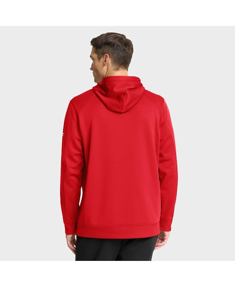 Fanatics Men's Red Chicago Blackhawks Authentic Centennial Pro Rink Hoodie
