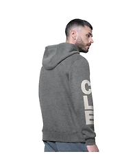 Starter Men's Charcoal Cleveland Browns Handoff Vintage Logo Fleece Hoodie Sweatshirt