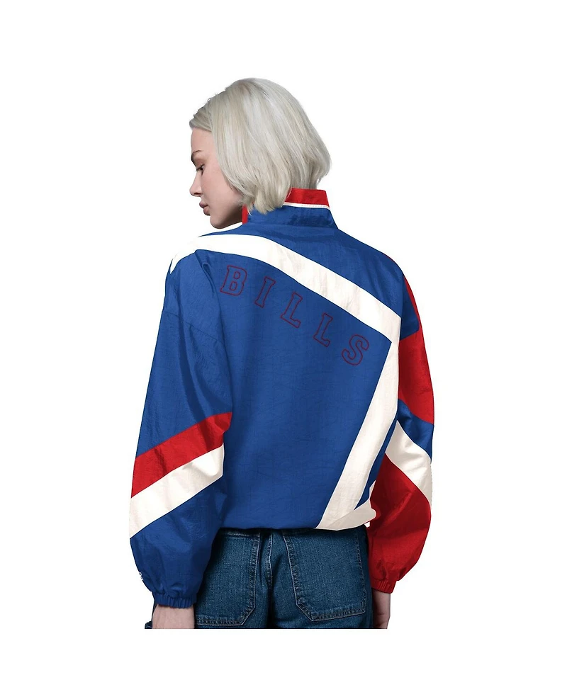 Starter Women's Royal/Red Buffalo Bills Vintage 1st Quarter Full-Zip Windbreaker