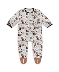 Wear by Erin Andrews Baby Boys and Girls Newborn Cincinnati Bengals Sleep and Play Full-Zip Sleeper Bib Set