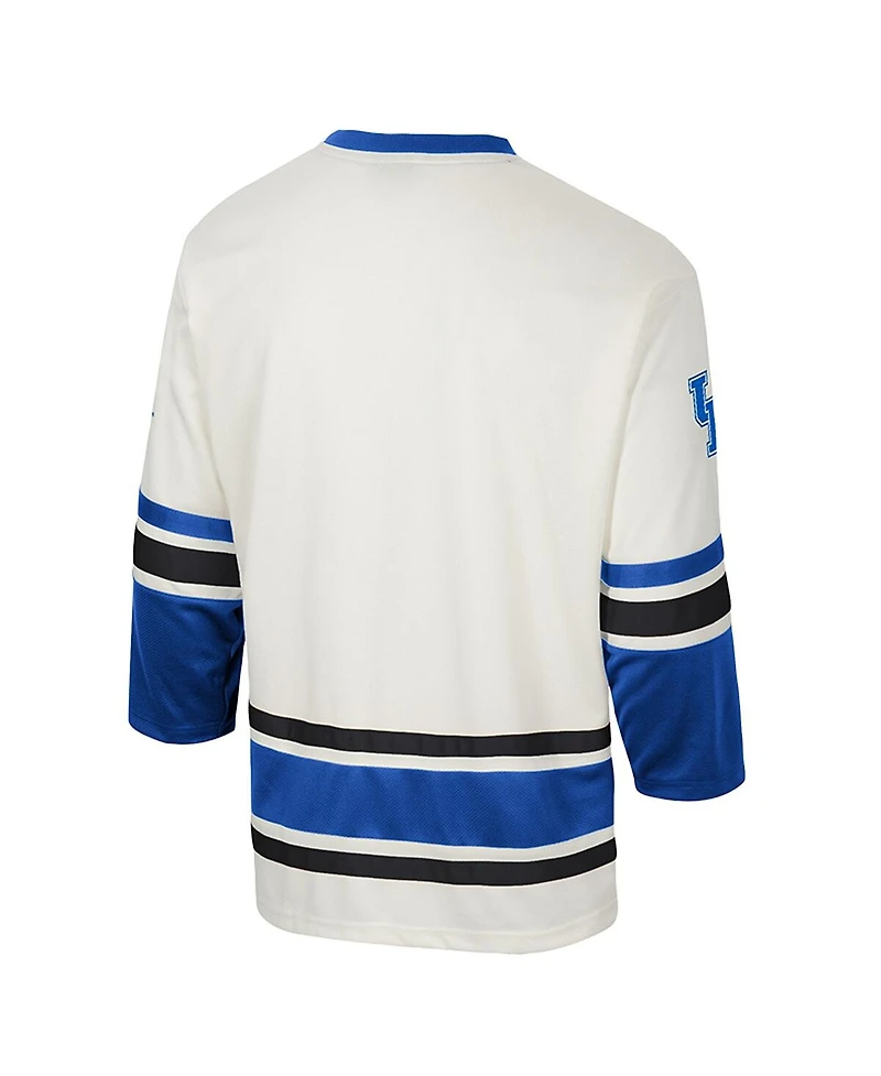 Colosseum Men's Cream Kentucky Wildcats Puck Proud Fashion Hockey Jersey