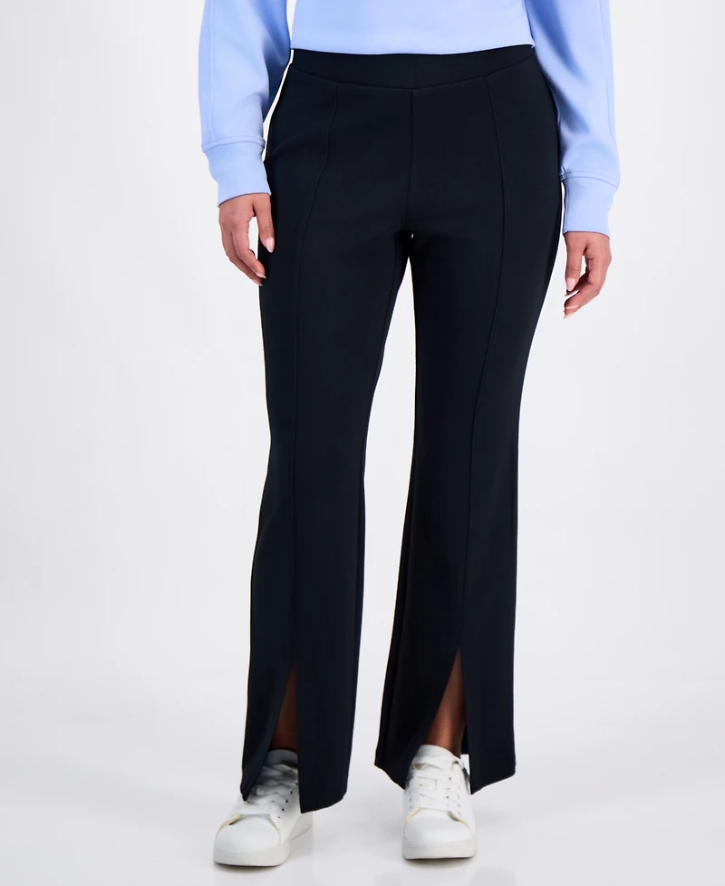 I.n.c. International Concepts Petite Pull-On Flare-Slit-Hem Sweatpants, Macy's Exclusive