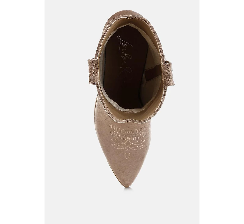 Nigel Cut Out Detail Cowboy Boots