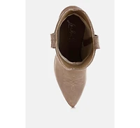 Nigel Cut Out Detail Cowboy Boots