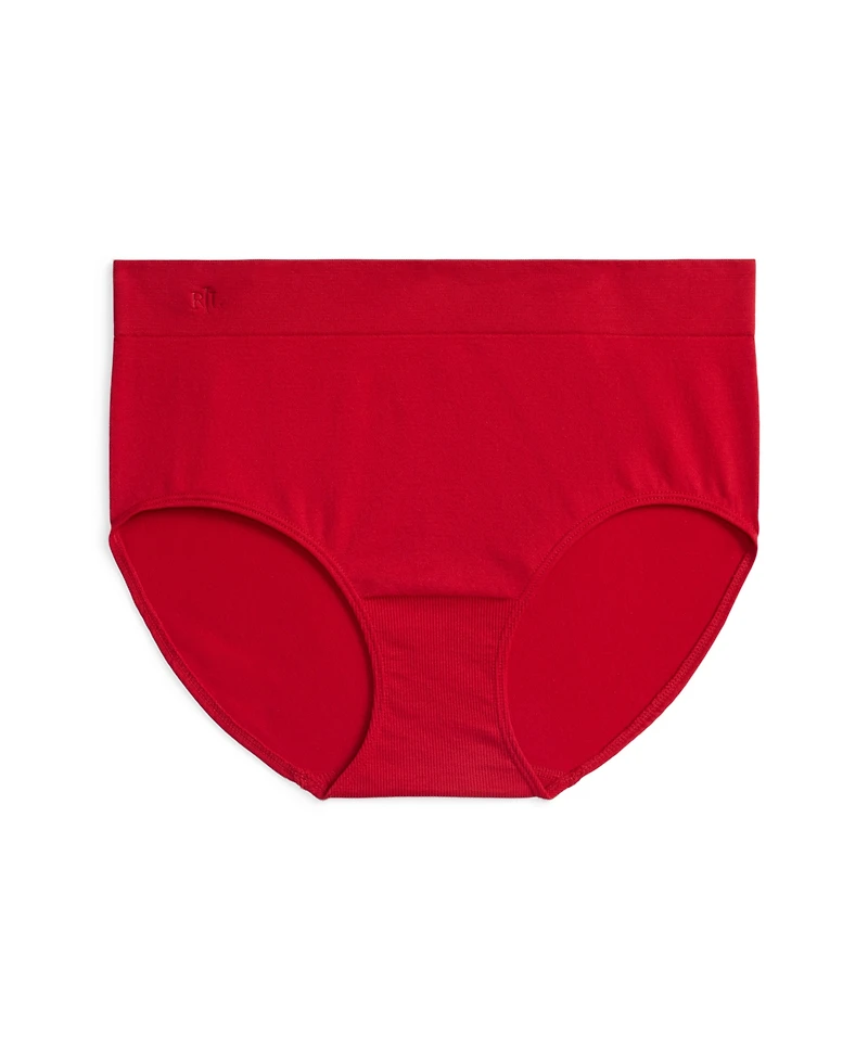 Lauren Ralph Women's Seamless Stretch Jersey High-Rise Brief Underwear 4L0012