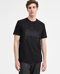 Guess Men's Peony Stitch Short-Sleeve Graphic T-Shirt