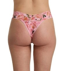 Hanky Panky Women's Printed Signature Lace Original Rise Thong Underwear