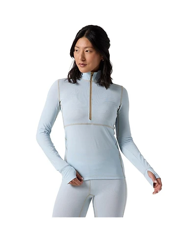 Backcountry Women's Pines Microgrid Ultra-Lt Baselayer 1/4-Zip Top Lightweight Long Underwear Tops