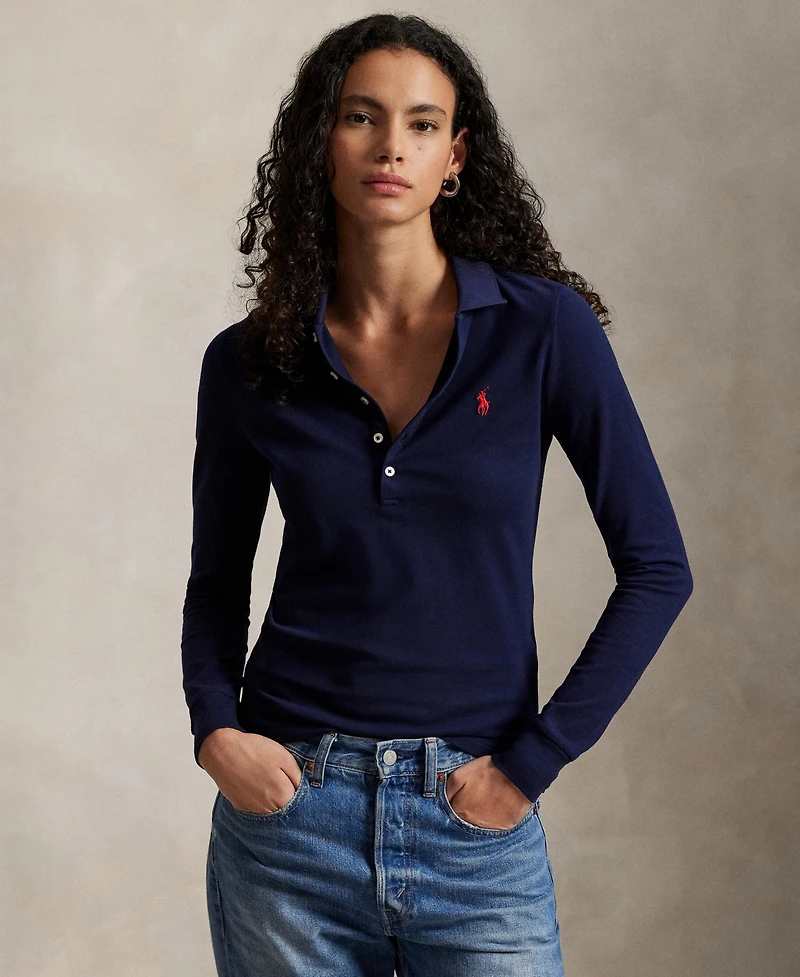 Polo Ralph Lauren Women's Collar Long Sleeves Top
