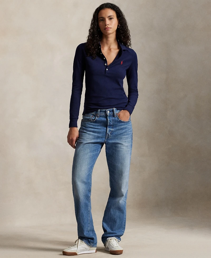 Polo Ralph Lauren Women's Collar Long Sleeves Top