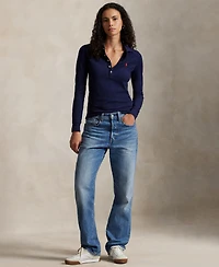 Polo Ralph Lauren Women's Collar Long Sleeves Top