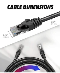 Ultra Clarity Cables Cat 6 Ethernet Cable 10-Pack High Speed Lan Internet Cord