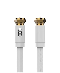 Ultra Clarity Cables RG6 Coaxial Cable CL3 In Wall Rated Digital Audio Video Satellite Extension Gold Plated Connectors