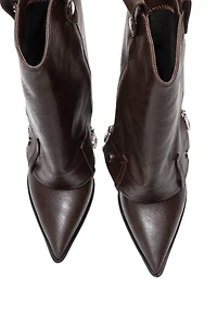 Prologue Shoes Lola Zip Pointed Toe Heel Boot (Women)