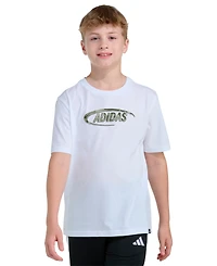 adidas Boys 8-20 Short-Sleeve Lenticular Camo Poster T-Shirt