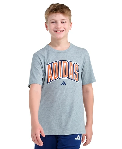 adidas Boys 8-20 Short-Sleeve Collegiate Arch Heather T-Shirt