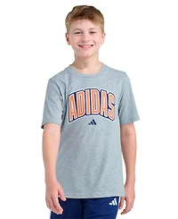 adidas Boys 8-20 Short-Sleeve Collegiate Arch Heather T-Shirt