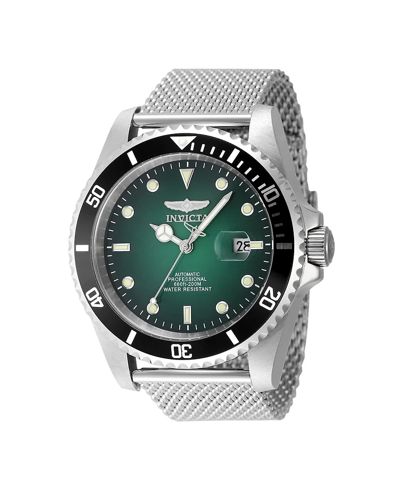 Invicta Men's 48630 Pro Diver Automatic 3 Hand Green Dial Watch