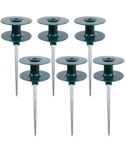 Twinkle Star Garden Hose Guide Spike Heavy Duty Metal Stake 6-Pack